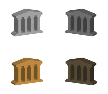 Greek templeのイラスト素材