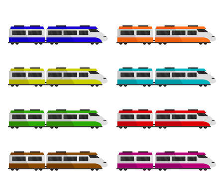 isometric trainのイラスト素材