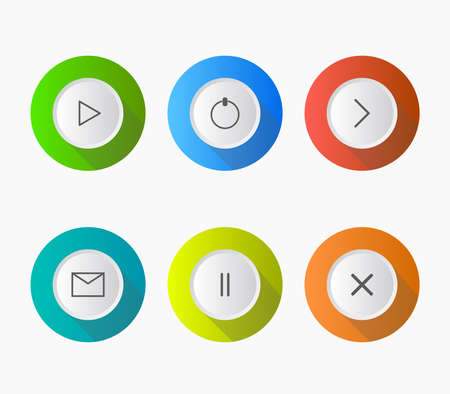 web button iconのイラスト素材