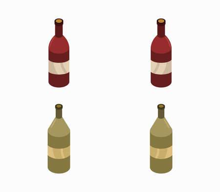 wine bottleのイラスト素材