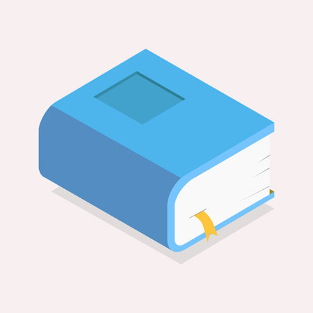 Book isometric icon. Vector illustration in flat design. Education and learning concept.