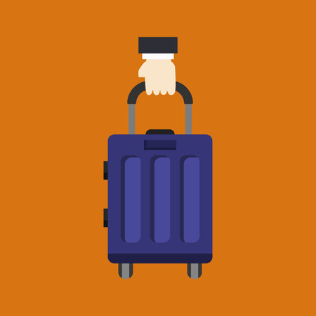 travel bag concept with icon design, vector illustration 10 eps graphic.のイラスト素材