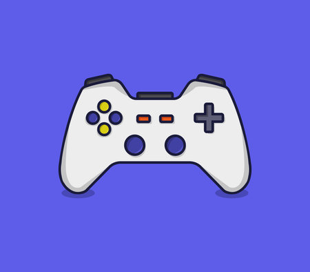 Joystick cartoon illustrated