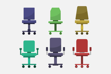 Office design over white background, vector illustration. Vector illustration. Eps 10.のイラスト素材