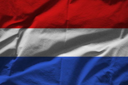 Luxembourg flag with textureの写真素材