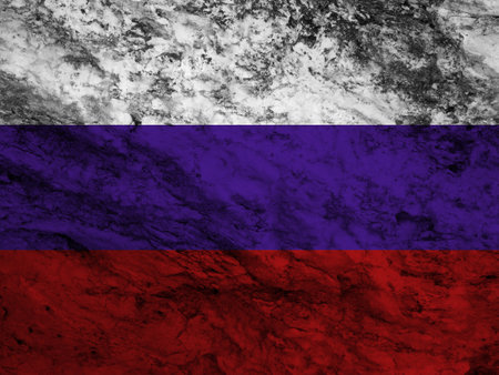 Russian flag with textureの写真素材