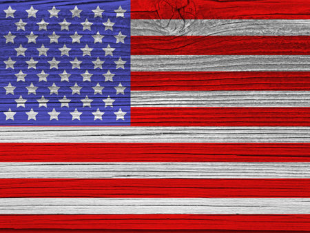 United States flag with textureの写真素材