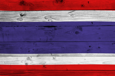 Thailand flag with textureの写真素材
