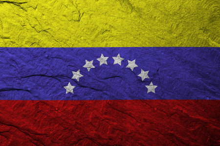 Venezuela flag with textureの写真素材