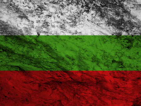 Bulgarian flag with textureの写真素材