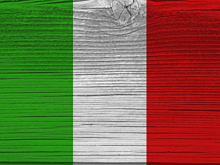 Italian flag with textureの写真素材
