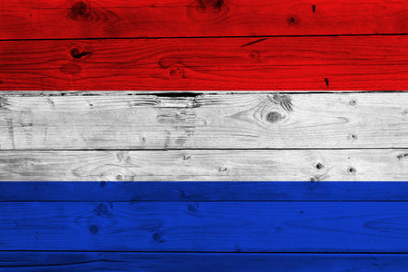 Netherlands flag with textureの写真素材