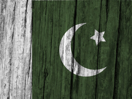 Pakistan flag with textureの写真素材