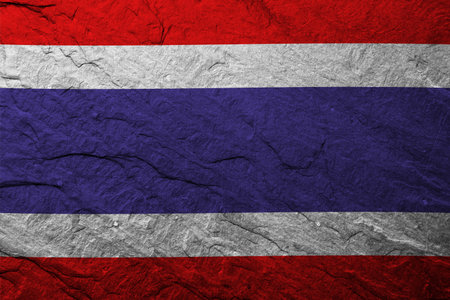 Thailand flag with textureの写真素材