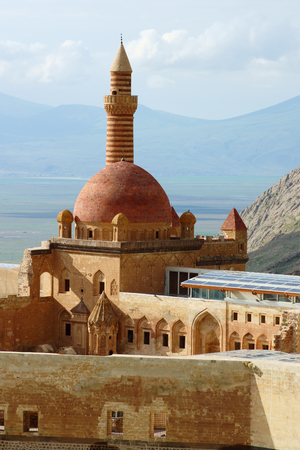 Close up of Ishak Pasha near Dogubeyazit, Turkeyのeditorial素材