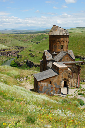 The Church of St Gregory of Tigran Honents, in Ani, Turkeyのeditorial素材