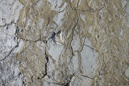 Close up of a dry soil.