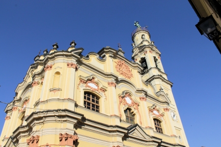 the external facade of the churchの写真素材