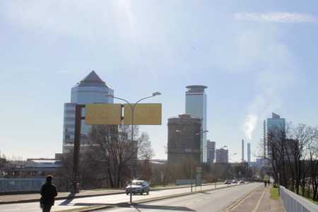 modern architecture in Italyの写真素材