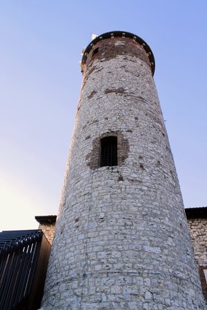 old tower of the medieval castle のeditorial素材