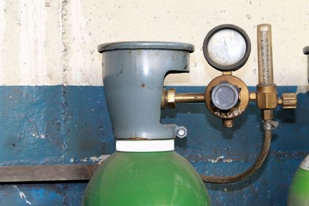 cylinder containing gas for welding の写真素材