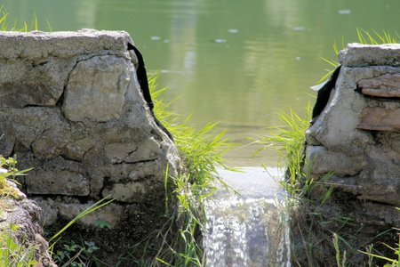 small waterfallの写真素材