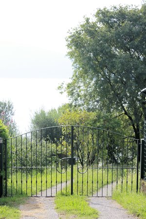 iron entrance gate