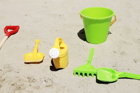 beach toys for babyの写真素材