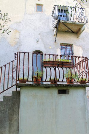 ancient house in northern Italyのeditorial素材