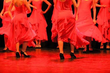Ballerina standing in ballet shoesの写真素材