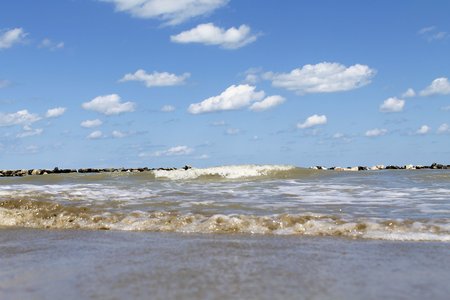 landscape of the Adriatic sea in Italy