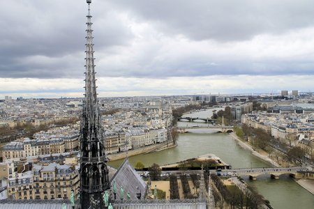 view of the city of Parisの写真素材
