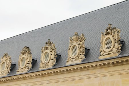 Church of the house of disabled Paris France. "Les Invalides" is a complex of museums and monuments in the Paris military history of France. tomb of Napoleon Bonaparteのeditorial素材