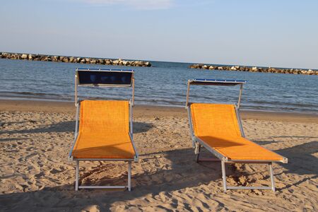 Gatteo beach on the Adriatic sea in Italy