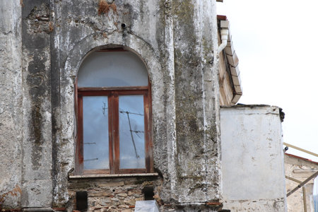 Abandoned building in Kotor, Montenegro, Europe.の写真素材