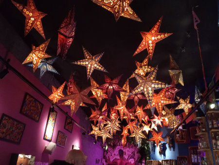 Fiesta Major de Gracia, Carrer de la Frontera, Cadiz, Andalusia, Spain