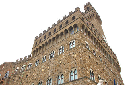 Palazzo Vecchio in Florence, Tuscany, Italyの写真素材