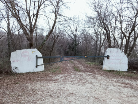 Old military cemetery in the village of Pripyat in Chernobyl Exclusion Zone, Ukraine