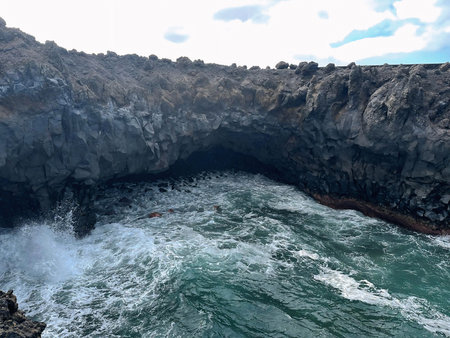 Gran Canaria, Caldera de Taburiente, volcanic rock formationsの写真素材