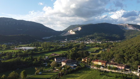 Panoramic view of the town