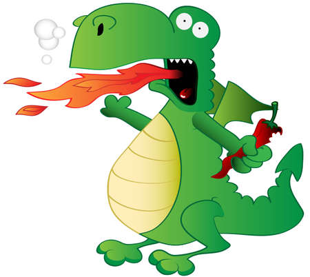 Jalapeno the Dragonのイラスト素材