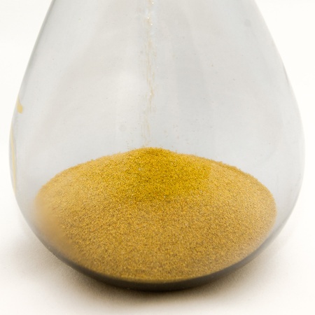 Still life of an hourglass