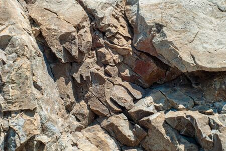 Detail of the rocks that make up the mountainous region of Sorrentoの写真素材