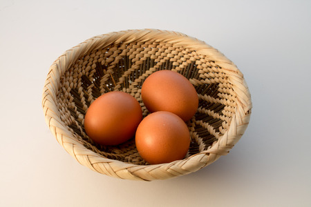 Three eggsの写真素材