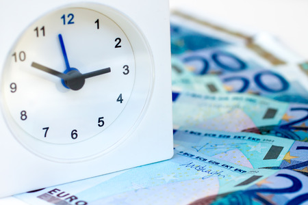 the representation of idioms: time is moneyの写真素材