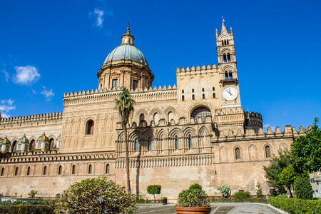 Metropolitan Cathedral of the Assumption of Virgin Mary in Palermo, Italyの写真素材