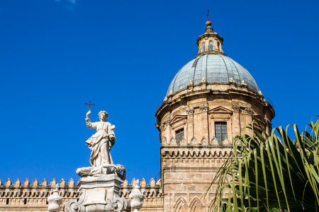 Metropolitan Cathedral of the Assumption of Virgin Mary in Palermo, Italyの写真素材