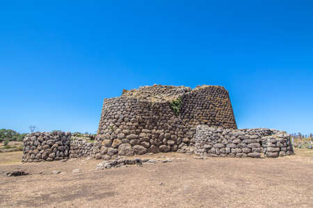 The nuraghe Losa, ancient megalithic edifice found in Sardinia. Italyの写真素材