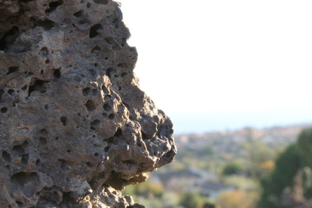 Porous rockの写真素材