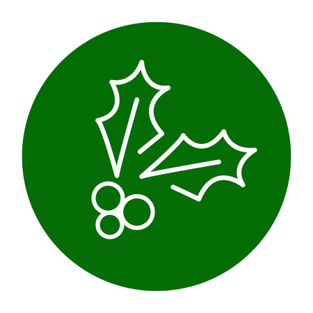 Holly berry symbol vectorのイラスト素材